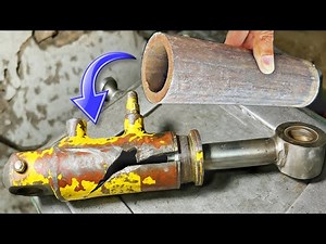 Saving $$: How I Repaired a Broken & Seized Hydraulic Cylinder Fully Restored |Amazing Repair Skills