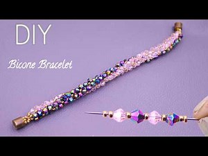Sparkling Bicone Bracelet: Easy DIY Tutorial for Beginners