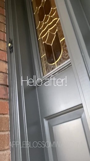 Front door makeover. Start to finish. #diy #fyp #frontdoor #paint #homerenovation #lifehacks