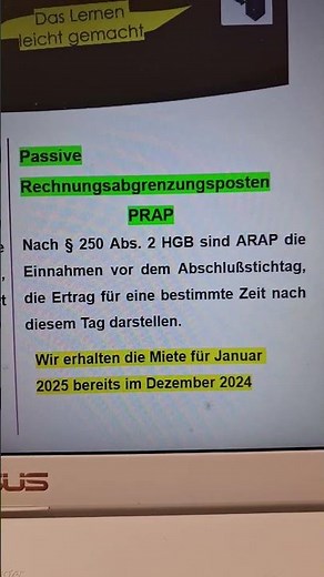 Wichtige Begriffe aus HGB: ARAP & PRAP