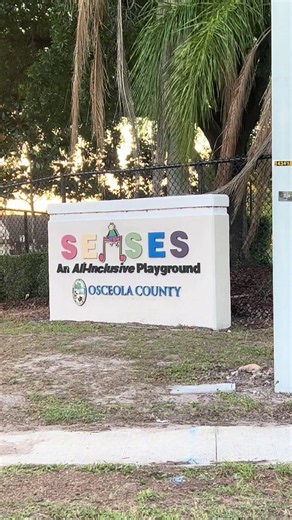 All inclusive playground in Kissimmee designed for children with autism and children with special needs ❤️🧩 #inclusion #park #autism #fyp