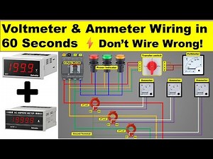 How to Connect Voltmeter and Ammeter Correctly | Wiring Diagram ‪@Electricalgenius‬