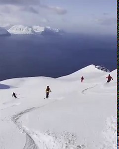 Squad goals at Arctic Heli Skiing in Iceland last week! 🚁⛷ Who would you take? | Miss Snow It All