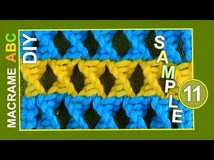 Macrame ABC - pattern sample #11