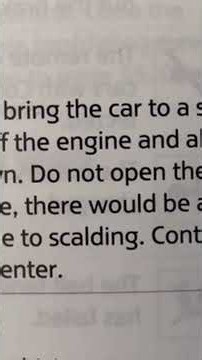 Mini Cooper warning light - engine temperature