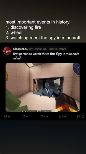 Watching Meet the Spy in Minecraft 🧍‍♀️ (TF2 meme)