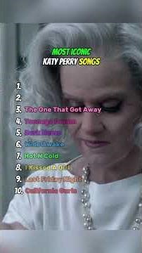 Ranking The Most Iconic Songs By Katy Perry #katyperry #music #shorts