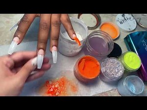 Fishnet Nails with 3D Butterfly and Spinner