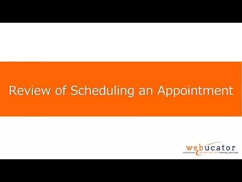 Scheduling an Appointment in Microsoft Outlook