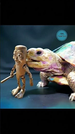 THE SATISFYING SOUND OF A TURTLE BREAKING WOODEN BONES #ASMR #Crunchy