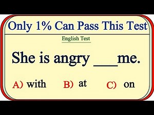 Mixed English Grammar Test: Only 1% Can Pass This Test