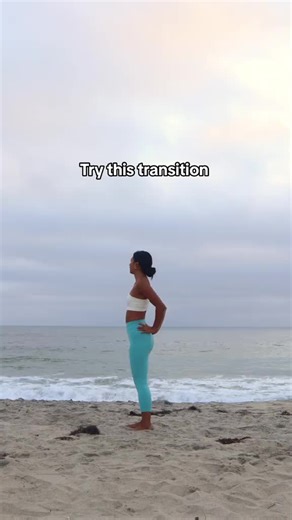 👉 Follow us for more similar content 😍❤️ Standing backbend to wheel pose practice at the beach ✨ 📹 @serotoninflow #yogapractice #beachyoga #yogachallenge #wheelposechallenge