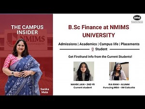 The Campus Insider - B.Sc Finance at NMIMS University | Admissions, Career Options & Placements