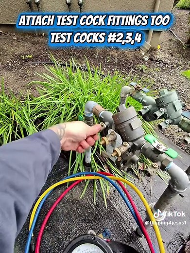 Prueba del dispositivo Rp Backflow para seguridad hídrica