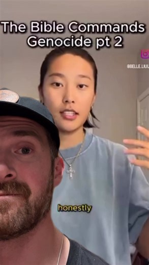 MemoirsOfAHeretic on Instagram: "An apologetic to try and explain away god’s command for g€n0cide… @belle.liuu . . . #bible #debate #morality #god #atheism #deconstruction #humanist #exchristian #fyp"