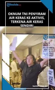 PENYIRAM AIR KERAS ABSEN APEL PAGI, Alasan Sakit Padahal Kena Air Keras untuk Siram Aktivis