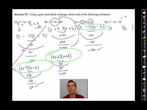 Common Core Algebra II.Unit 6.Lesson 3.Factoring Trinomials