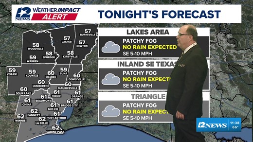 Streaming live on 12News 12News meteorologist Kerry Cooper is in the Weather Impact Center to update you on Friday's weather in Southeast Texas. | 12NewsNow