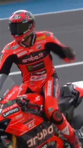 TNT Sports Bikes on Instagram: "Toprak couldn't believe it 🤯 Nicolo Bulega pinched the victory in the last seconds of the race 👏 #WorldSBK"