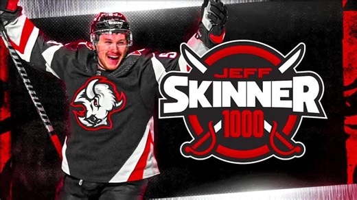 Sabres honour Jeff Skinner ahead of 1,000th game