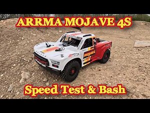 Arrma Mojave 4s Speed Test & Dirt Track Bash!
