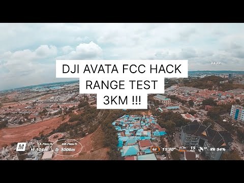 DJI Avata - Range Test FCC Hack Manual Mode 3KM !! Indonesia