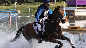 U.S. eventing team splashes to fifth after cross country