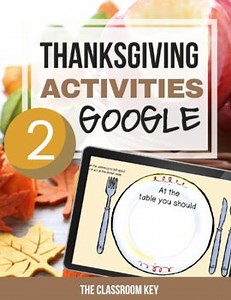 Thanksgiving Activities for Google Classroom | 2nd Grade | Distance Learning