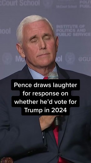“There might be somebody else I’d prefer more.” | Former #VicePresidentMikePence declined to say whether he would vote for former #PresidentDonaldTrump if he secured the 2024 GOP presidential nomination. #cnn #news #fyp