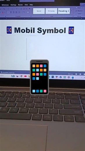 mobil 📱 symbol in ms word | Phone symbol | computer class | new mobile| #mobile #newphone#unboxing