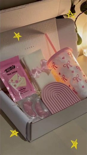 Thank You Gift Box 🎀 | Wrapped in Cozy Calm Vibes #cozy #giftbox #shorts #fyp