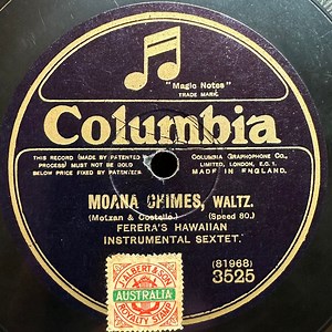 Ferera's Hawaiian Instrumental Sextet - Moana, Chimes / Under The South Sea Palms