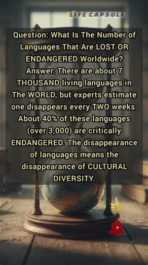 Lost Languages | GLOBAL Linguistic Heritage in a CRITICAL State! ⏳