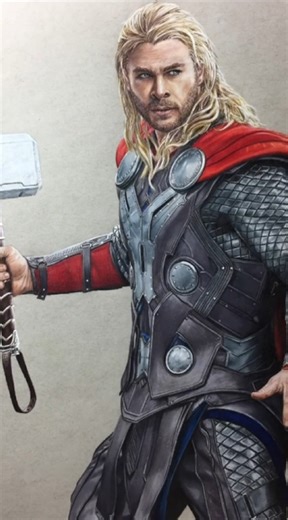 Watch Thor come to life with this art technique