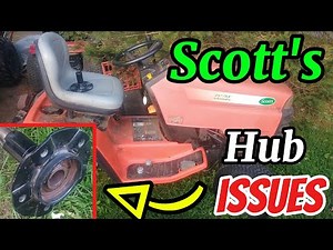Scott’s 2554 Garden Tractor Hub KEY Fix – Replacing Stamped Hubs with Cast IRON JD Upgrade!