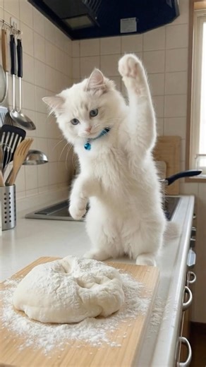 【#2】友達とルル🐱：子猫とゴールデンレトリバーの餅つきデイ🏡｜A Mochi-Making Day with Lulu and Her Golden Retriever Friend