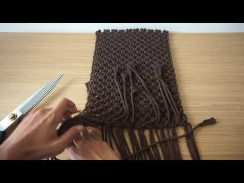 DIY Macrame Shoulder Bag Tutorial || macrame bag
