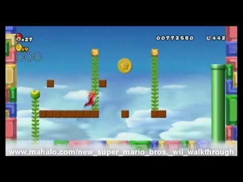 New Super Mario Bros. Wii Walkthrough - World 2-4
