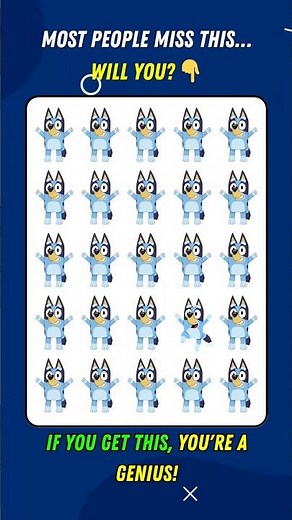 ✅ Can You Spot the Odd One Out?! 🐶🔍 | Bluey Edition That’ll Trick Your Eyes!