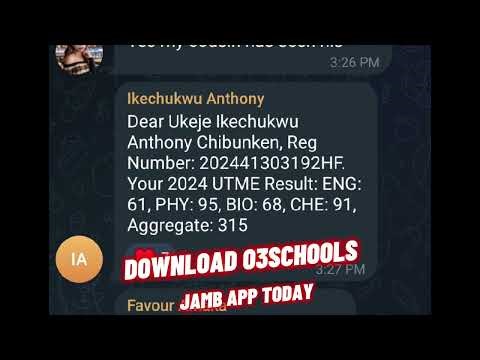O3SCHOOLS JAMB APP TESTIMONIES EP 1