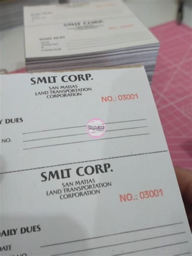 Client's repeat order.🫰 Customized non-bir receipt (number serial). #receipt #resibo #nonbirreceipt #customizedreceipt #craftedinkps