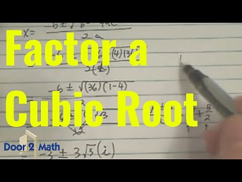 HOW TO FACTOR A CUBIC ROOT | Solve X^3 - 216=0 | Algebra
