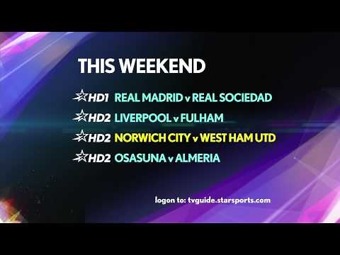 Weekend Football Action on Star Sports 4, Star Sports HD1, Star Sports HD2 & starsports.com!
