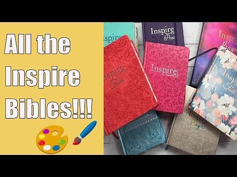 Comparing all of the Inspire Bibles - Coloring Bibles for Bible Journaling!