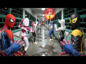 Nightmare Begins! 4 Spider-Man Bros Escape from the Serbian Dancing Lady