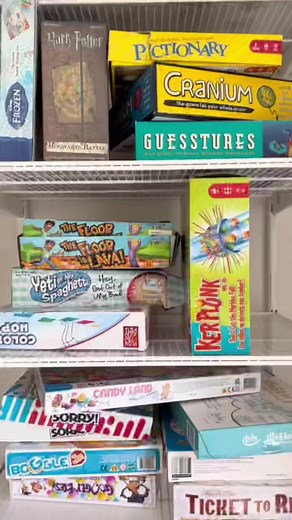 How I organize my own board games! #organize #organizer #homeorganization #professionalorganizer #viralvideo | Live Composed