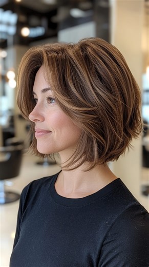 💫 44 Best Shaggy Bob with Bangs Messy, modern, and full of attitude ✨ The shaggy bob with bangs is perfect for effortless volume and cool-girl vibes. A timeless trend you’ll love! 💇‍♀️💕 #ShaggyBob #BobWithBangs #HairInspo #HairTrends #ModernStyle | Ali's Style Insights