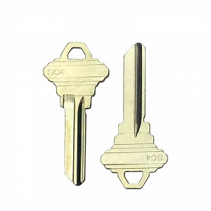 [Hot Item] Free Sample Factory Wholesale Nickel Plated Zinc Alloy Key Blank Custom Logo Design Sc4 Key Blank House Blank Key for Door Lock