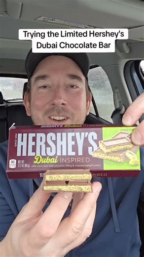 California90272♻️ on Instagram: "• @snackolator Hershey’s has been holding out on us because this Dubai inspired Chocolate Bar is amazing and cheap compared to others. Huge thanks to @hersheys for the sample - it’s delicious! #hershey #dubaichocolate #eating #snackreview #chocolate gifted"
