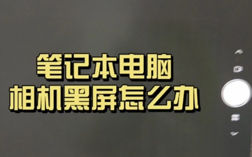 笔记本电脑 相机摄像头黑屏 无法打开 怎么办？惠普战66